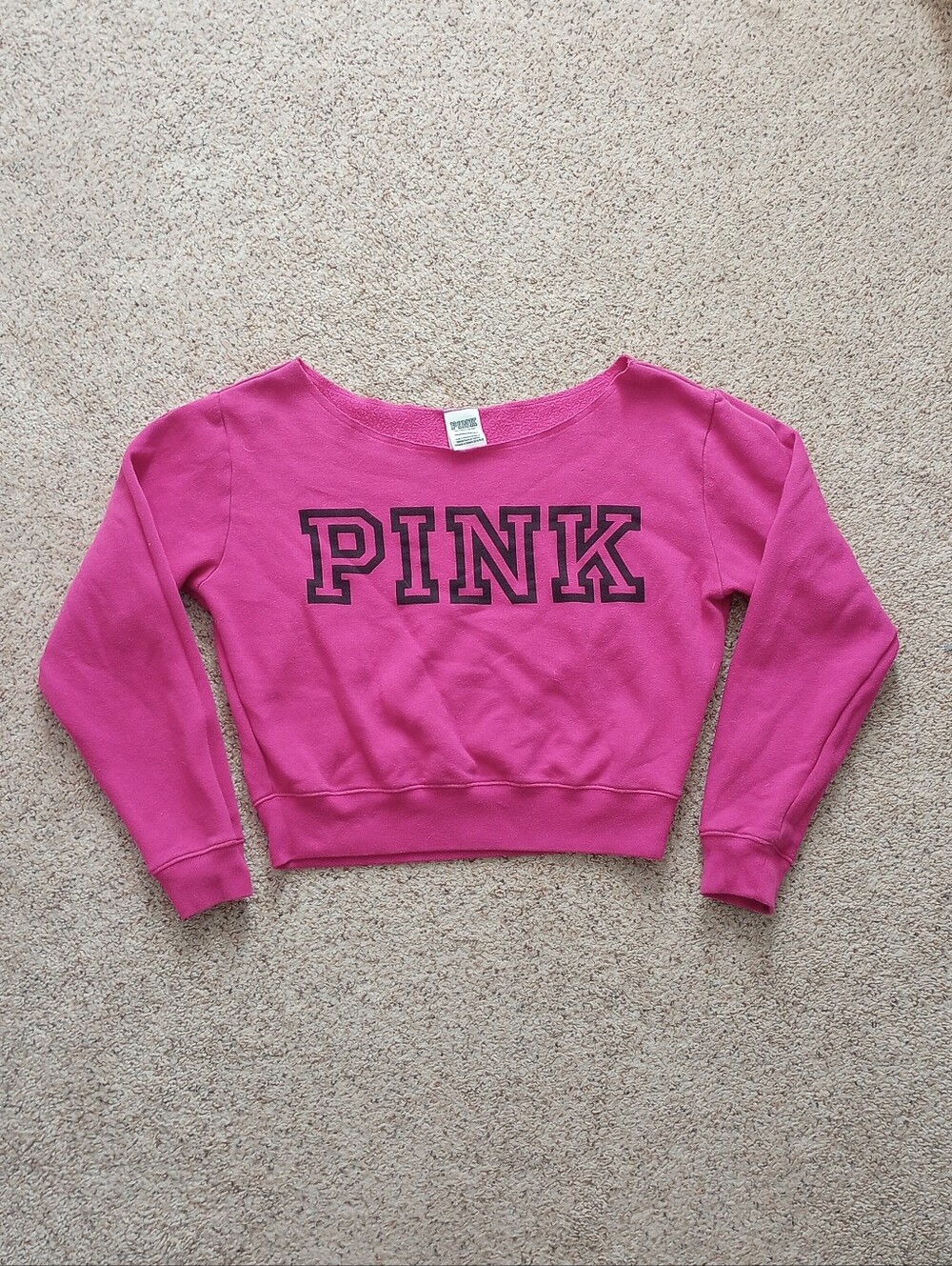 Pink PINK Victoria's Secret Cropped Long Sleeve Size XS